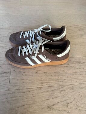 Adidas Spezial Suede Sneakers in Brown with White Stripes